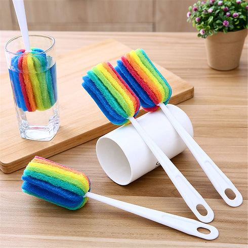 Generic Long Handle Bottle Brush Cleaner Cups Scrubber Cleaning Washing Brushes for Glassware, Cups and Mugs