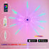 FanGera 11pcs Smart Firework LED Lights Indoor, Music Sync LED Firework Lights with Firework Launch Effect, App