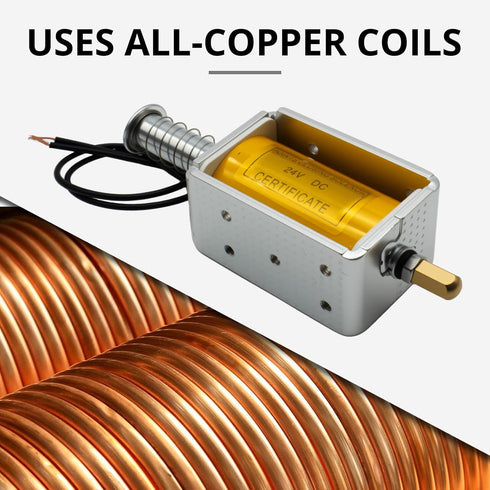 DC24V Solenoid35mm Electromagnet24V Linear Stroke Push-Pull Solenoid Electric MagnetLong Stroke Small Electromagnetic