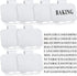Zonon 8 Pack Basket Labels Clips with 40 Pcs Pantry Labels Set, Removable Bin 3.5 x 2.4 Inch for Kitchen, Black & White