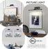 15.94in 3CCT Dimmable Battery Operated Picture Light with Remote and Timer, Wireless Gallery Lights for Picture Black
