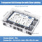 400Pcs Self Tapping Screws for Metal, 410 Stainless Steel #8#10 Self Drilling Screws Assortment Set, Black