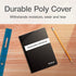 Oxford Poly Composition Notebook 4 Pack, Compact Size, 5 x 7 Inches, College Ruled Paper, 80 Sheets, Black Covers (64934) by Oxford