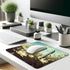 Serenity in Spring Daisies Mouse Pad, Stitched Edges Non-Slip Rubber Base, A Breath of Fresh Air for Your Desk