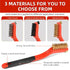 IEGREMAR 3pcs Set 7 Inches (3pcs) Wire Brushes for Cleaning Rust, Upgrade Wire Brush - Brass/Stainless Steel/Nylon