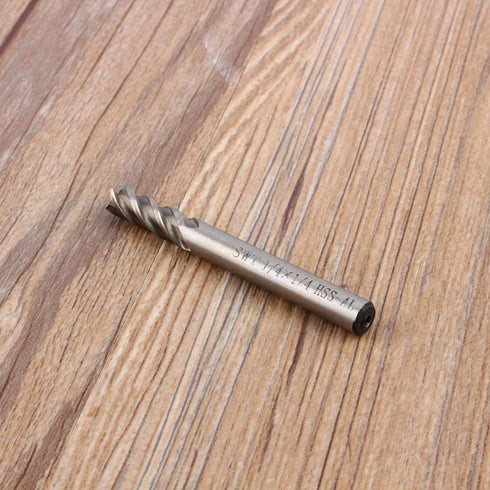 Hilitand Tungsten Carbide Spiral End Mills Set, 1/4" Shank 4 Flute Milling Cutter Bits for CNC Router