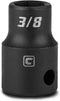 Capri Tools 3/8-Inch Shallow Impact Socket, 6-Point, SAE