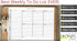 Weekly To Do List Notepad, 60 Page Task Planning Pad with Daily Checklist, 11 X 8.5 Desk Notebook for Office