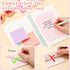 Yexiya 64 Pcs Lined Sticky Notes, Self Stick Notes with Lines, Bright Assorted Colors, 1920 Sheets (4 x 6 Inch, 3 x 3