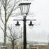 22" iplusmile Lamp Post Cross Arm Replacement: Cross Arm Ladder Rest Handle with Removable Decorative Spheres