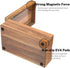 Neando 4x6 4 600 Index Card Holder, Acacia Index Card Box, Index Card Organizer Case, Wood Recipe Box with Dividers