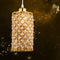 Modern Mini Crystal Pendant Light, Adjustable Gold Chandelier Flush Mount Ceiling Fixture