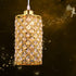 Modern Mini Crystal Pendant Light, Adjustable Gold Chandelier Flush Mount Ceiling Fixture