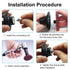 BokWin 2 Pack 3 Inch 1/4 Inch Quick Change Disc Pad Holder, Disc Pad Holder Adapter with Shank, Black Rubber Design