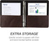 Samsill Vintage Hardback Jr. Book Style 3 Ring Binder, 1 Inch Round Ring, Holds 200 Sheets, Dark Brown