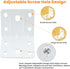 20PCS 90 (2X2 Alise White L Brackets for Shelves, Heavy Duty Metal Shelf Brackets Corner Bracket, Degree Joint Right