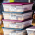 Risepekt 200 2"x1" 30 Pcs Dissolvable Food Labels Roll, Dishwasher Safe, Dissolves in Water in Sec, Removable Freezer