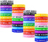 Motivational Quote Rubber Wristbands - Colored Inspirational Silicone Bracelets for Men, Women, Teens, 20 Styles