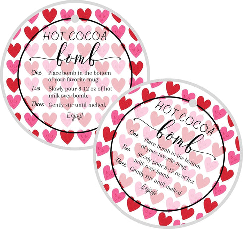 Lashicorn Hot Cocoa Bomb Instruction Cards | 30 Pack | Hot Cocoa Bomb
