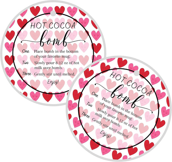 Lashicorn Hot Cocoa Bomb Instruction Cards | 30 Pack | Hot Cocoa Bomb