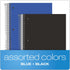 Oxford Spiral Notebooks, 3-Subject, Wide Ruled, Durable Plastic Cover, 150 Sheets, 2 per Pack (10385)