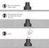 1 Pack Black Plastic Holder Waterproof Preembedded Inserts for 1W LED Step Lights, (S- 1-1/8") for Concrete Grassland
