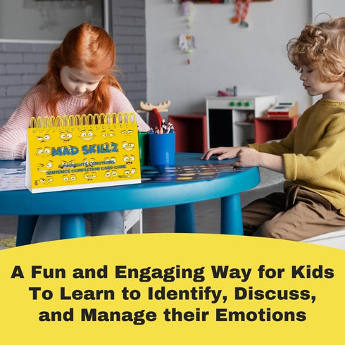 MAD SKILLZ Sentence Building Cards for Emotional Regulation & Speech Therapy; Classroom Must-Have for PreK-2nd Grade