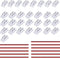 2 Pin 5mm COB LED Strip Connectors, 8 Pcs Strip to Strip, 22 Pcs Strip to Wire, 11 Pcs 22AWG 15cm Long Extension Wires