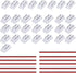 2 Pin 5mm COB LED Strip Connectors, 8 Pcs Strip to Strip, 22 Pcs Strip to Wire, 11 Pcs 22AWG 15cm Long Extension Wires