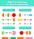 FADAWU Magnetic Fraction Educational Puzzle, Magnetic Fraction Demonstration Book with Fraction Tiles & Circles