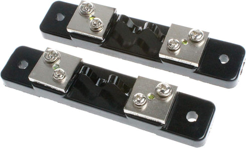 NOYITO 20 Amps 75mV Metal Shunt Resistor External Shunt for Current Ammeter Analog Panel Meter (Pack of 2)