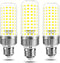 E26 LED Bulb, 25W Corn Light Bulb, 200W Equivalent, 6500K Cool Daylight White, Pack of 3, Flicker Free