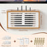 OVECIOPO 13.9"x4.33"x7.68" Router Shelf Wall Mount, WiFi Router Box Hider & Modem Storage Box with Cable Holes | Cable