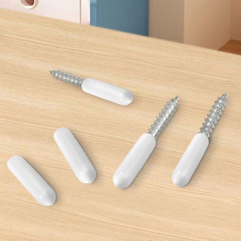 200 1/4" (6mm),Flexible pcs Furniture End Caps Screw Thread Protectors,Hurricane Anchors Protective Covers Ends