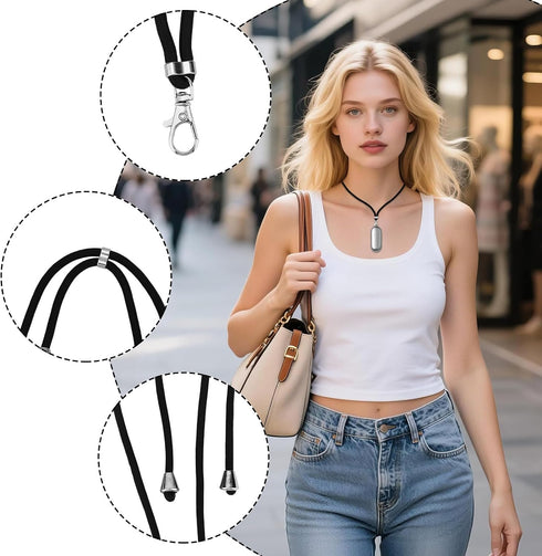 Sinbana Voice Recorder Neck Strap Lanyard Compatible with Plaud Notepin, Length-Adjustable Voice Recorder Strap