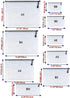 Oaimyy-A6 Plastic Mesh Zipper Pouch Document Folders, 4.5"x 6.5", 12 Pcs for School Office Supplies, Travel