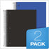 Oxford Spiral Notebooks, 3-Subject, Wide Ruled, Durable Plastic Cover, 150 Sheets, 2 per Pack (10385)