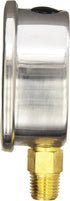 Zenport LPG600 Zen-Tek Glycerin Liquid Filled Pressure Gauge, 600 PSI
