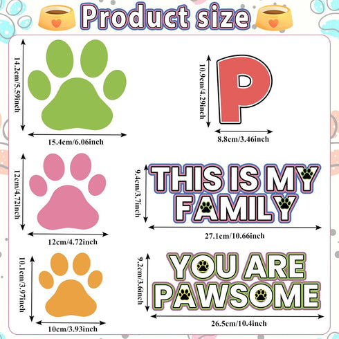 Paw Prints Bulletin Board Classroom Decorations Dog Paw Print Bulletin Board Supplies Pawsitively Great Class Bulletin Board Set Mini Paw Print Cutouts for Blackboard Classroom School Party Decor