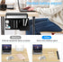 Desk Side Storage, Laptop Metal Organizer, Under Desk Holder with Pen Holder and 2 Hooks, Black
