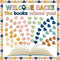 Chunnin Heart Reading Bulletin Board Decorations Set Boho Heart Border Cutout for Welcome Back to School Decor