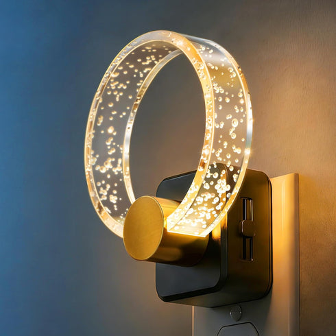 DORESshop LED Night Light, Decorative Night Light Plug Into Wall with Dusk-to-Dawn