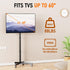 Xyndyx 23-60 Inch 88 lbs, 400x400mm, Mobile TV Cart Rolling TV Stand for LCD LED OLED Flat Curved Screens up to Height