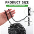 50 1/12" (2mm 50ft) ft Metal Hanging Chains Fixture Chain Decorative Black Chain Light Duty Chain Utility Chains