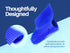 Artman Instruments Silicone Mat 7"X11" Blue for 20 Instruments Autoclave Sterilization Cassette Tray