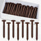 QincLing 60Pcs 3 Inch Vinyl Shutter Fasteners, Window Shutter Panel Pegs Shutter Screws