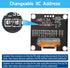 MakerFocus 2pcs 1.3 Inch I2C 128 64 SH1106 Pi/ESP32 IIC OLED Display Module x Pixel Self-Luminous Display Board