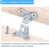 24Pcs uxcell Removable Corner Brace, Metal Butterfly L Brackets Right Angle Support with Screws for Shelves, Cabinets