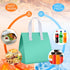 50 9.5" 9.5" 6"(Multicolor) Kacctyen Pcs Insulated Take Away Bags Bulk Thermal Insulation Food for Coffee Milk Tea
