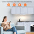 Closet 6 30LEDs 8'' Dimmer LED Light with Charging Station, Pcs Rechargeable Motion Sensor Under Cabinet Lighting